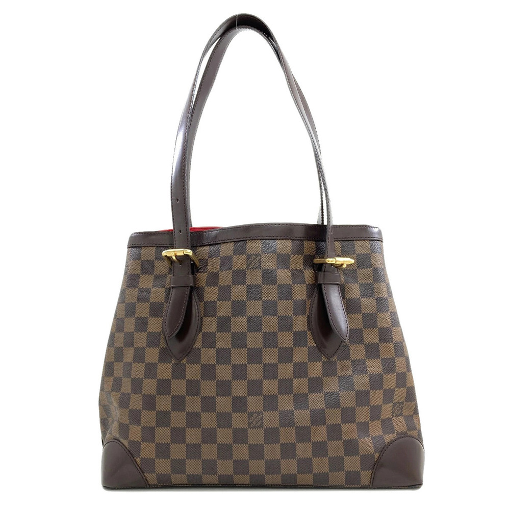 Louis Vuitton Canvas Bag Tote Monogram Hampstead Brown